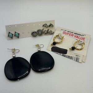 DG-17 Set of 6 Assorted Earrings, Stud Earrings, Drop Earrings and Hoop Earrings